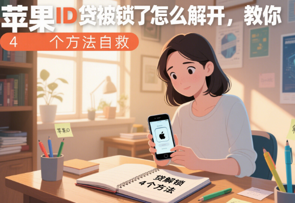 苹果id贷被锁了怎么解开
