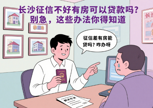 长沙征信不好有房可以贷款吗